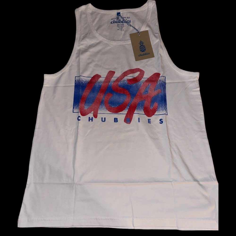 Chubbies- The Backyard Party Tank Top, Sz M, NWT, Sealed in original bag 🇺🇸